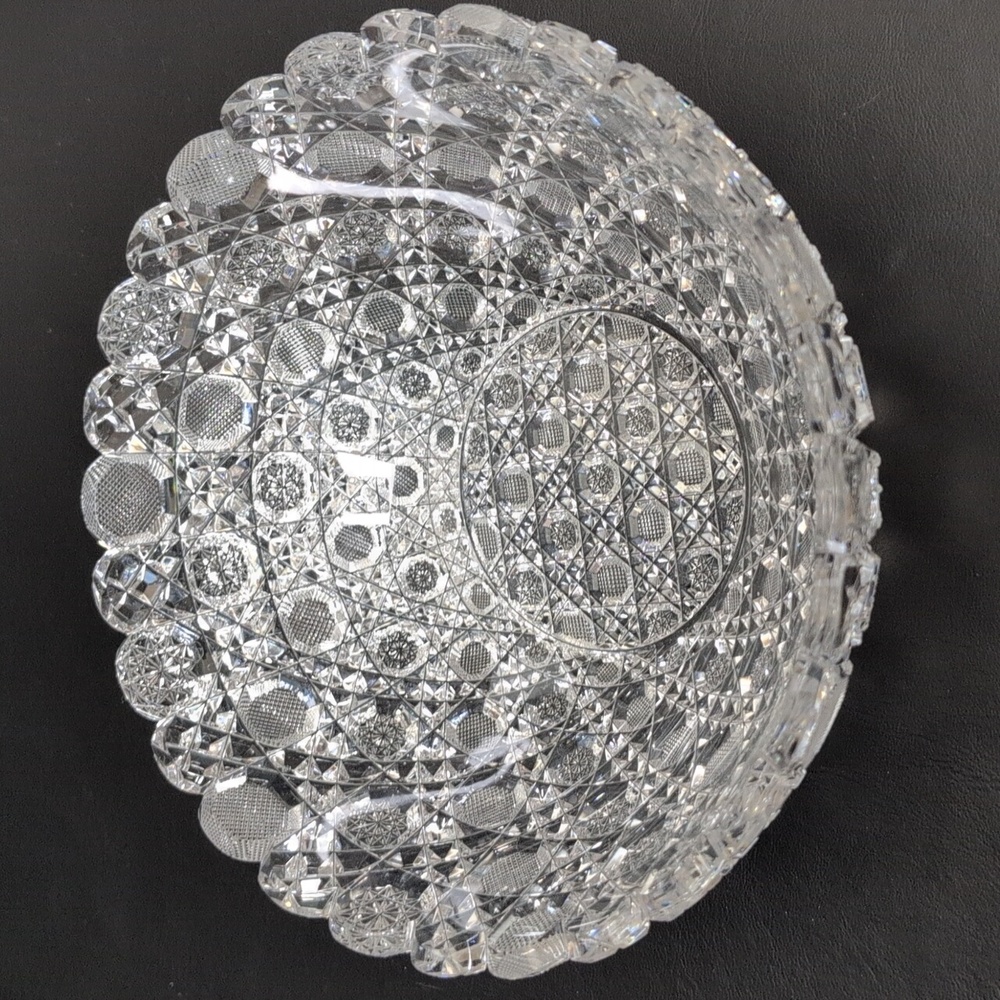 VTG BRILLIANT CUT GLASS  BOWL